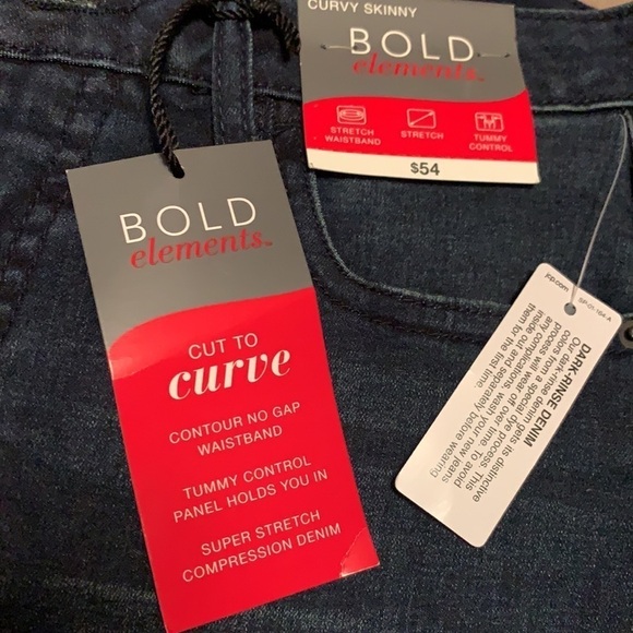 Shape enhancing jeans by Bold Elements, stretchy,6 - Picture 2 of 10